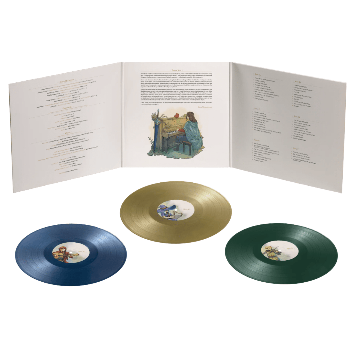 Chained Echoes Vinyl - Original Video Game Soundtrack 3xLP Vinyl Black Screen Records - Arcline Store