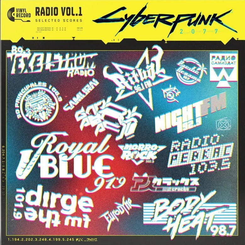Cyberpunk 2077 Radio Vol. 1 Vinyl - Official Soundtrack Compilation 1xLP Vinyl Lakeshore Records - Arcline Store