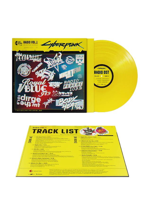 Cyberpunk 2077 Radio Vol. 1 Vinyl - Official Soundtrack Compilation 1xLP Vinyl Lakeshore Records - Arcline Store