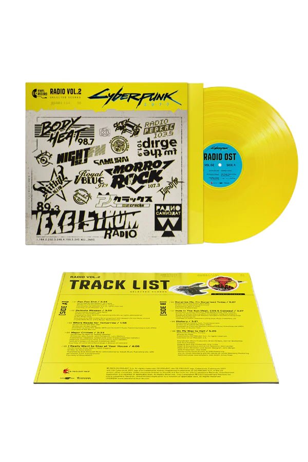 Cyberpunk 2077 Radio Vol. 2 Vinyl - Official Soundtrack Compilation 1xLP Vinyl Lakeshore Records - Arcline Store