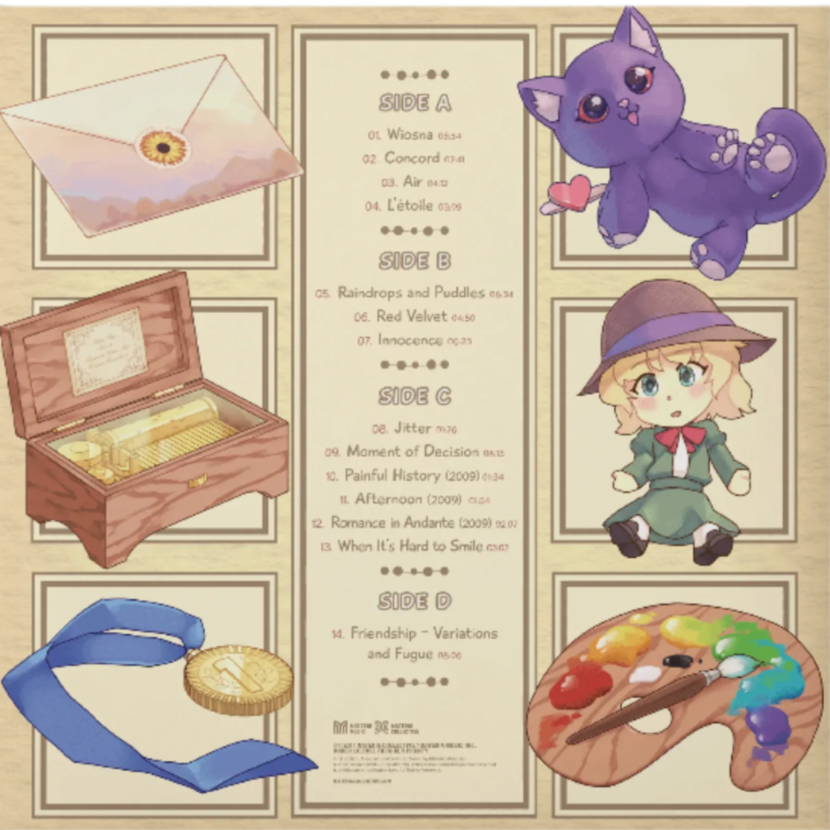 Katawa Shoujo Piano Collections - Sebastien Skaf & 88bit 2xLP Vinyl Materia Collective - Arcline Store