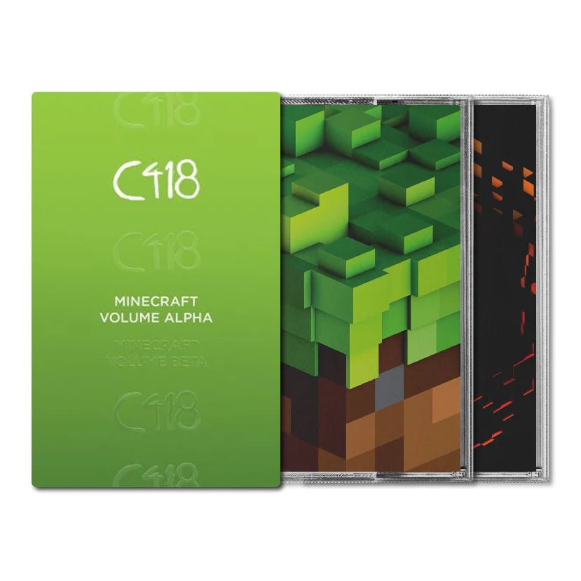 Minecraft: Volume Alpha + Beta Bundle - Original Video Game Soundtrack 2xTape Cassette Tape Ghostly International - Arcline Store