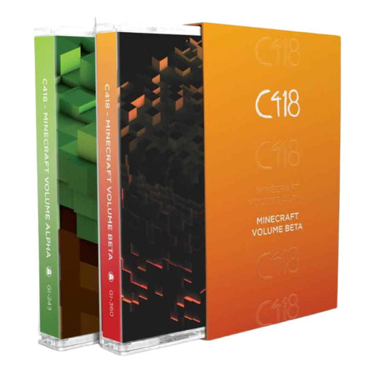 Minecraft: Volume Alpha + Beta Bundle - Original Video Game Soundtrack 2xTape Cassette Tape Ghostly International - Arcline Store