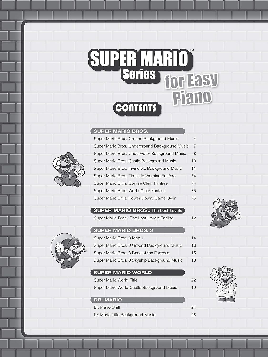 Super Mario Series for Easy Piano - Piano Sheet Music Book Sheet Music Book Alfred Music - Arcline Store