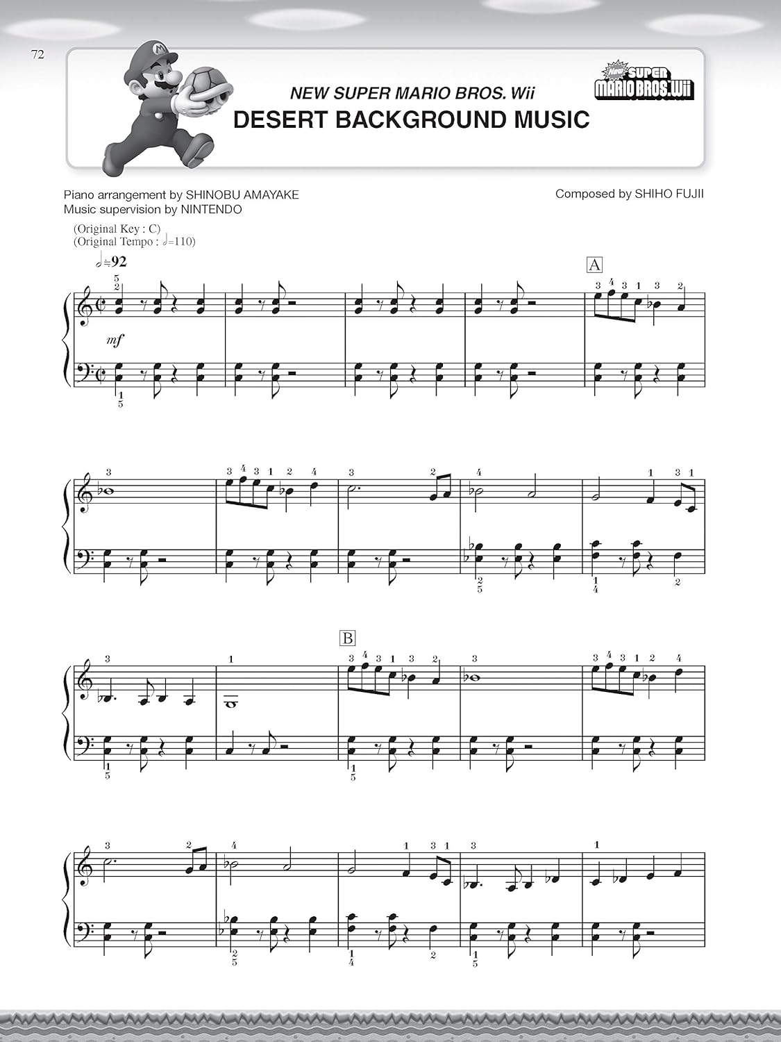 Super Mario Series for Easy Piano - Piano Sheet Music Book Sheet Music Book Alfred Music - Arcline Store