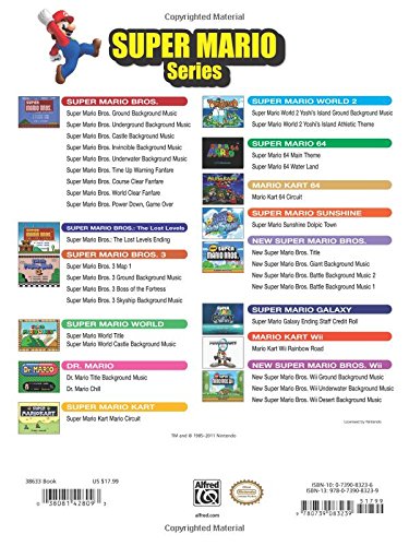 Super Mario Series for Easy Piano - Piano Sheet Music Book Sheet Music Book Alfred Music - Arcline Store