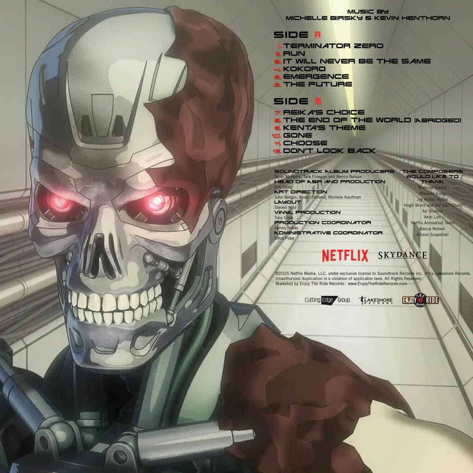 Terminator Zero Vinyl – Original Animated Series Soundtrack 1xLP Vinyl Enjoy the Ride - Arcline Store