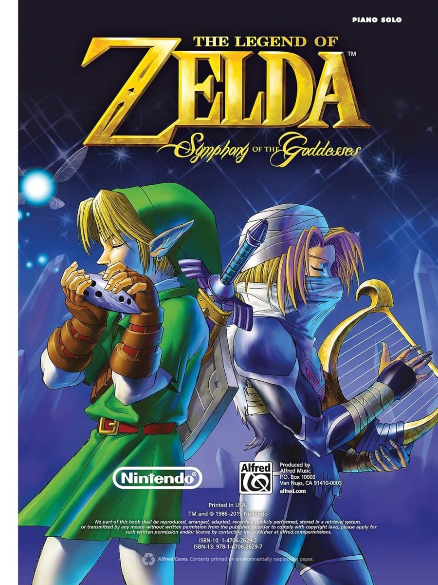 The Legend of Zelda: Symphony of the Goddesses - Piano Sheet Music Book Sheet Music Book Alfred Music - Arcline Store