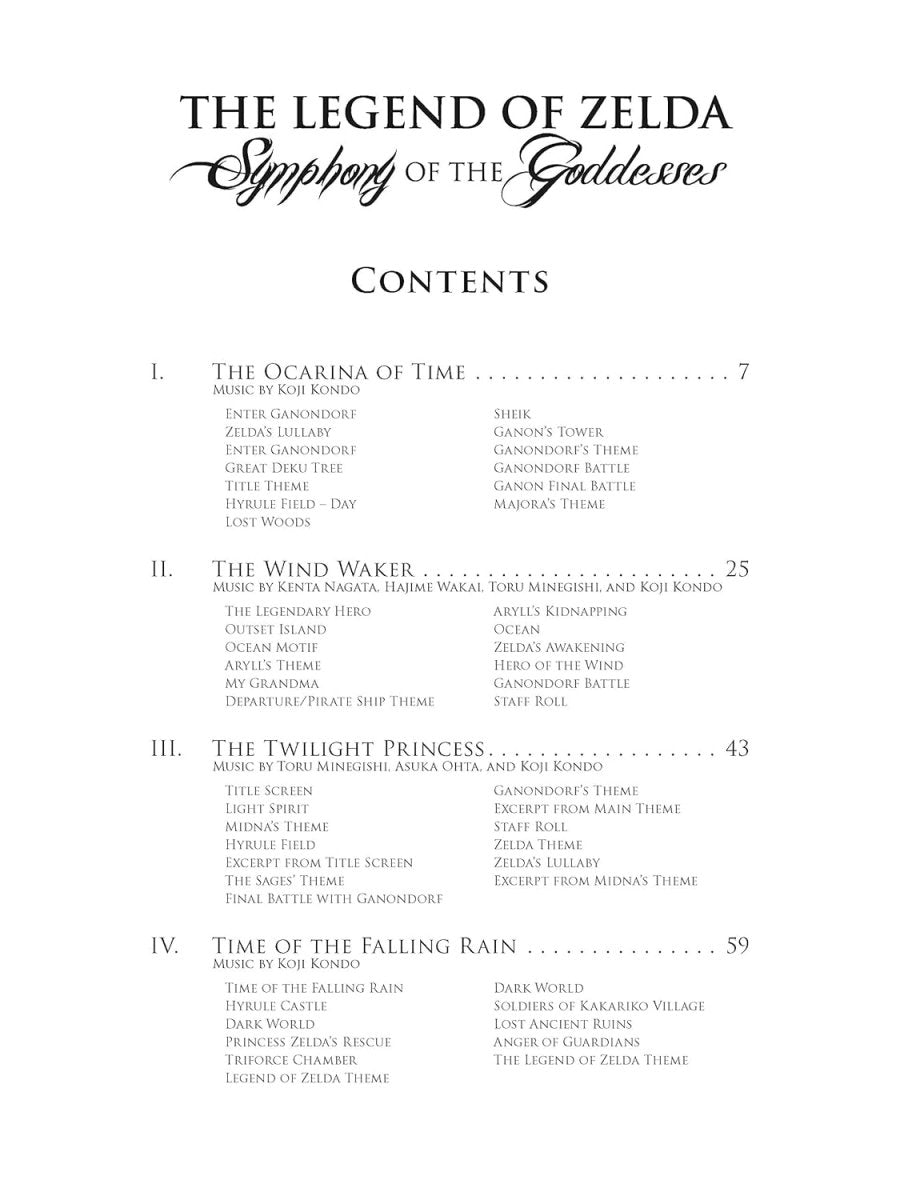 The Legend of Zelda: Symphony of the Goddesses - Piano Sheet Music Book Sheet Music Book Alfred Music - Arcline Store