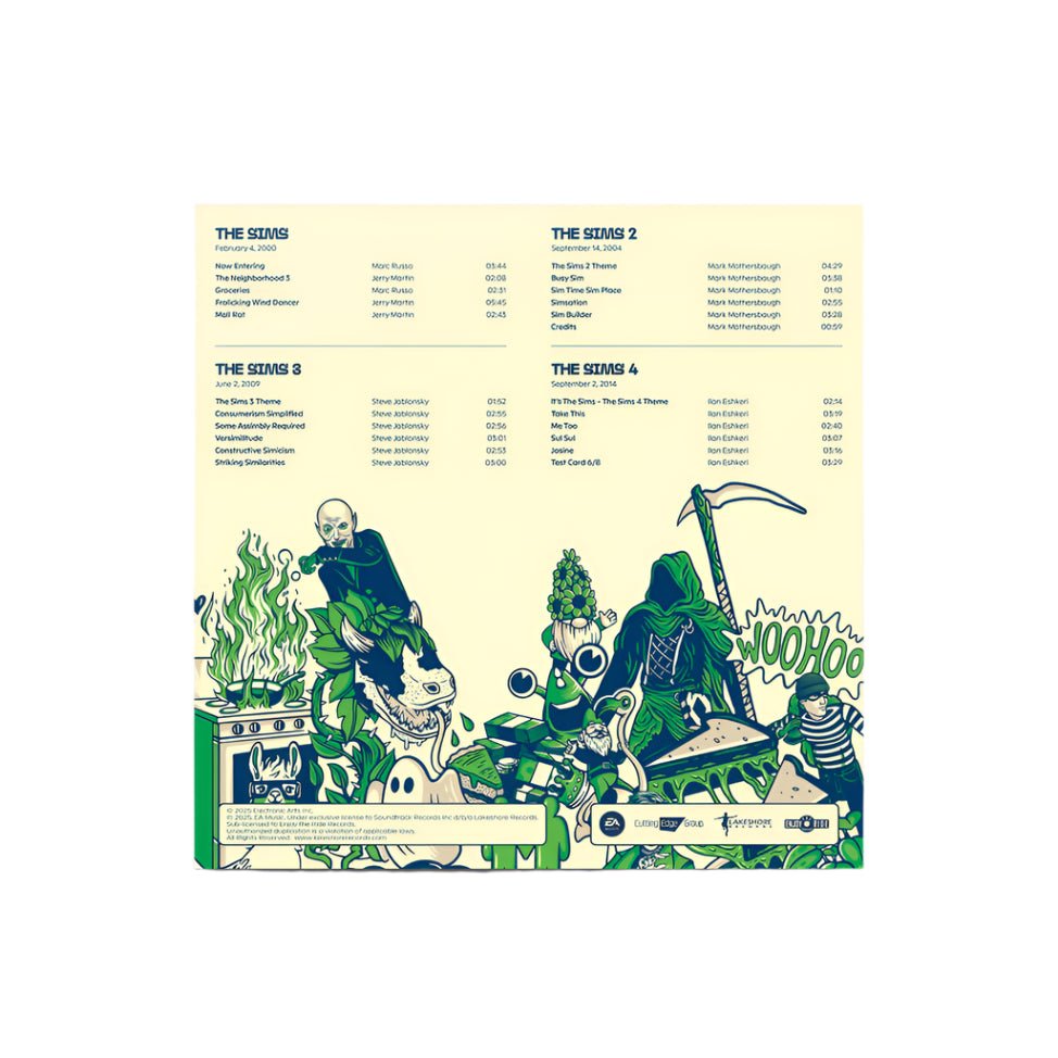 The Sims 25th Anniversary - Original Video Game Soundtrack 2xLP Vinyl Enjoy the Ride - Arcline Store