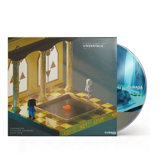 Video Game LoFi: Undertale Vol. 01 - Emunator and Hotline Sehwani 1xCD Compact Disc Curaga Records - Arcline Store