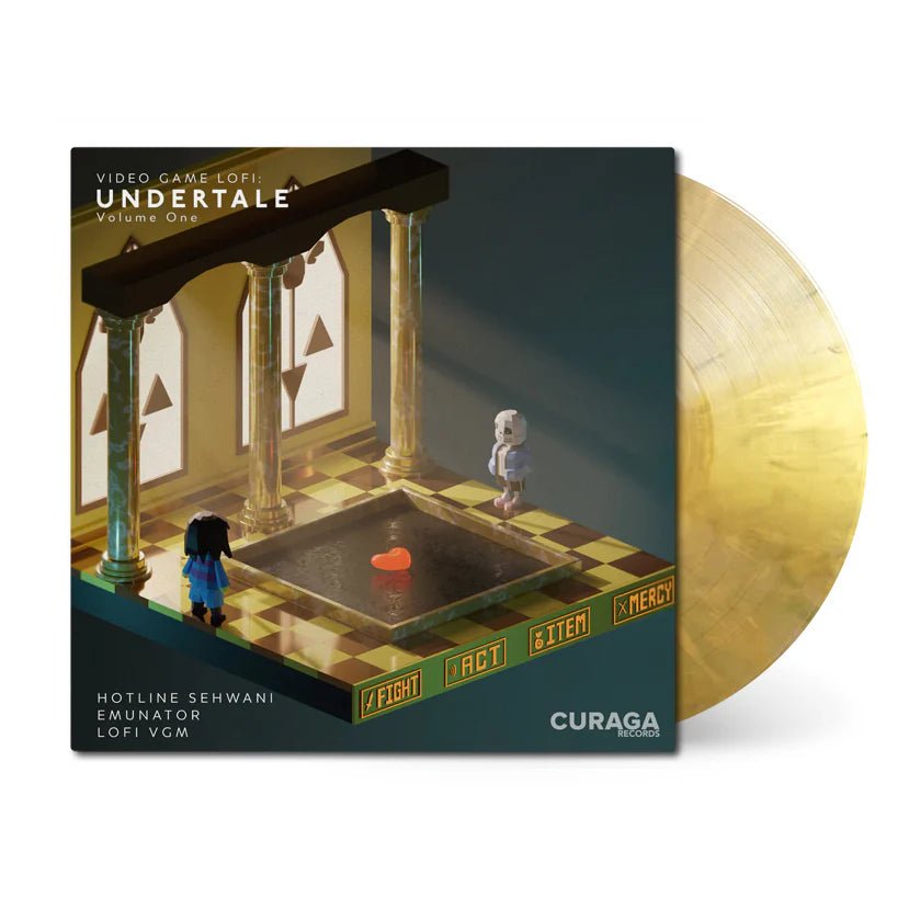 Video Game LoFi Vinyl: Undertale Vol. 01 – Emunator & Hotline Sehwani 1xLP Vinyl Curaga Records - Arcline Store