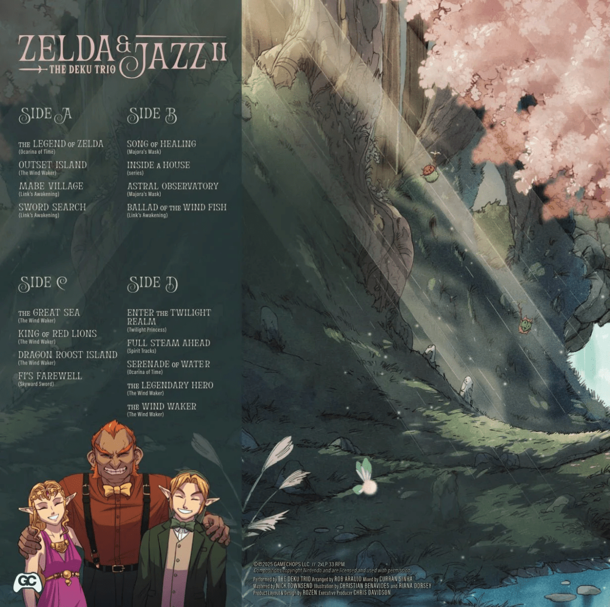 Zelda & Jazz II Vinyl - The Deku Trio 2xLP Vinyl Gamechops - Arcline Store