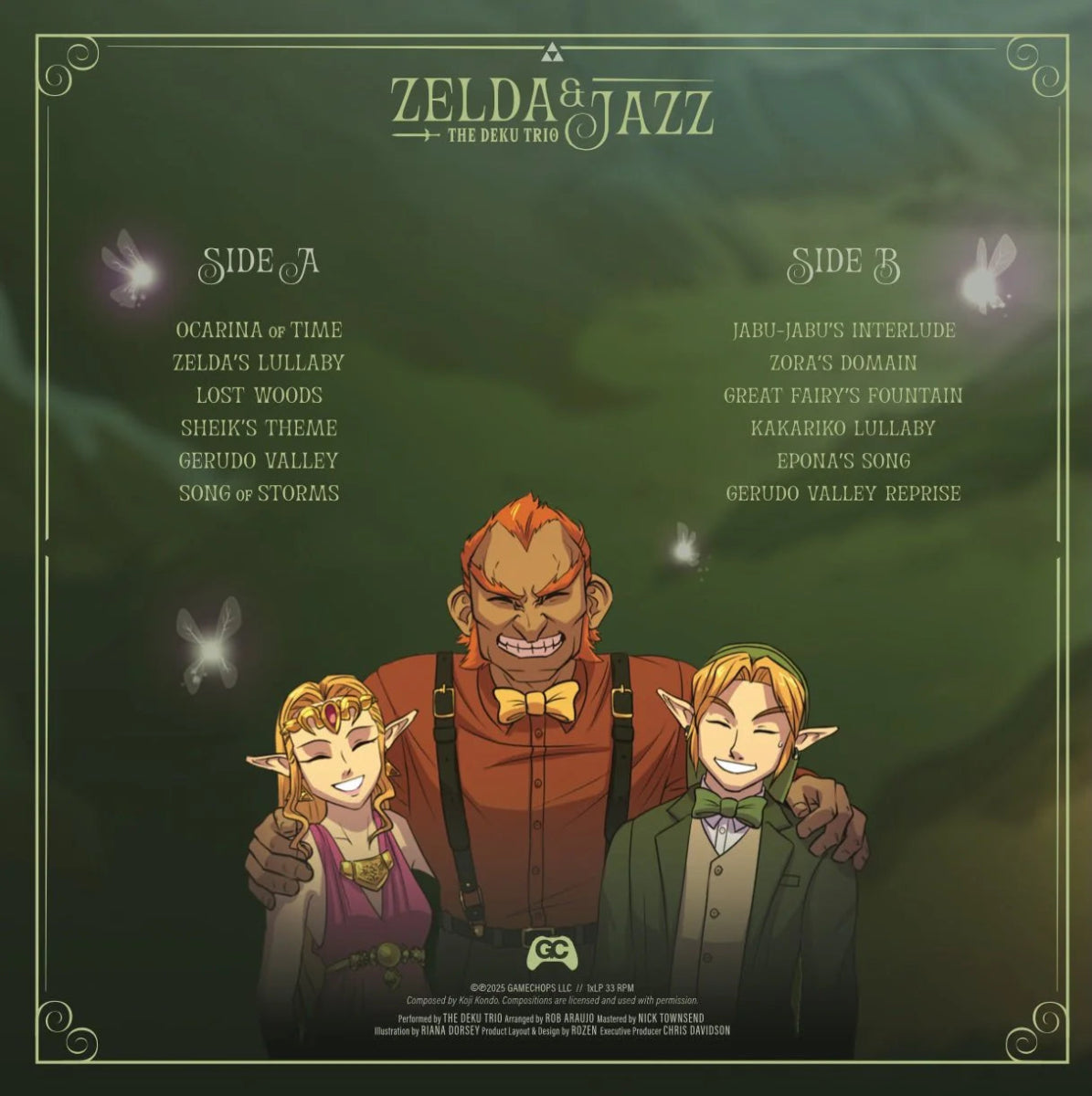 Zelda & Jazz Vinyl - The Deku Trio 1xLP Vinyl Gamechops - Arcline Store