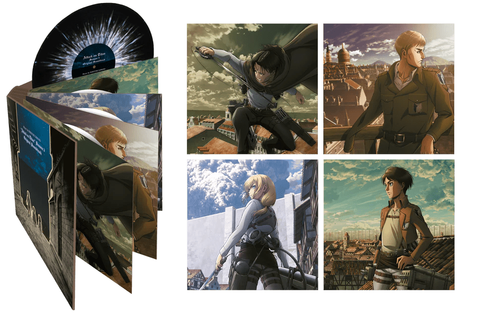 Attack on Titan Season 3 Vinyl - Original Anime Soundtrack 4xLP [Deluxe Edition] Vinyl Anime Limited - Arcline Store