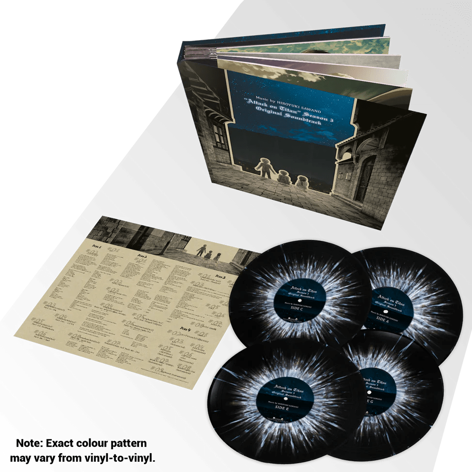 Attack on Titan Season 3 Vinyl - Original Anime Soundtrack 4xLP [Deluxe Edition] Vinyl Anime Limited - Arcline Store