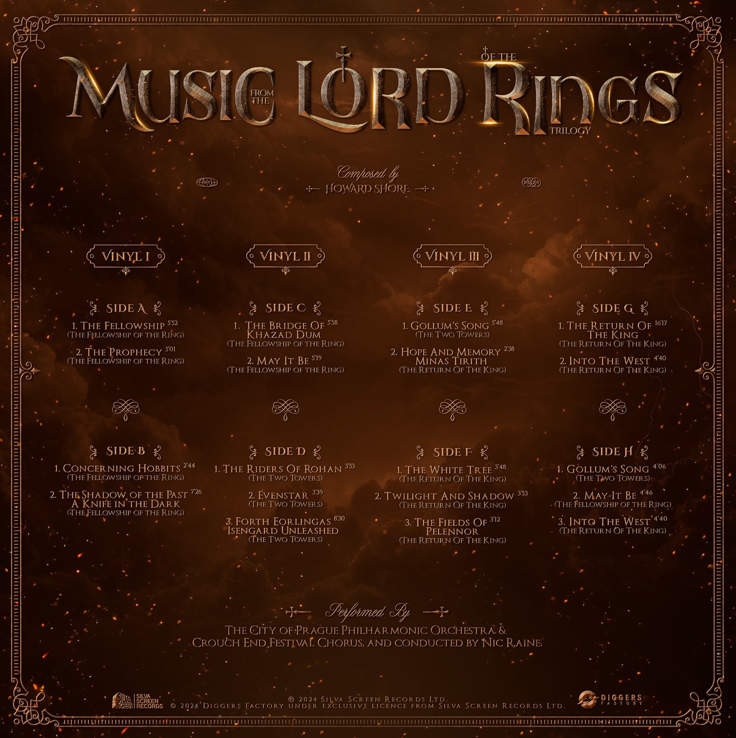 The Music From Lord of the Rings Vinyl - Prague Philharmonic Orchestra 4xLP [Boxset]