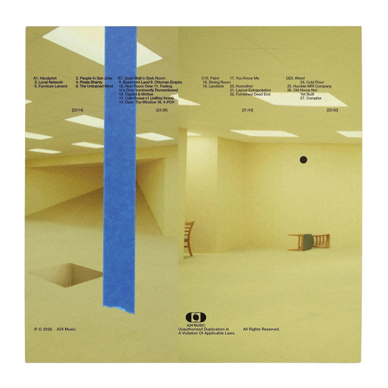 Backrooms (Original Soundtrack) Vinyl A24 Music - Arcline Store