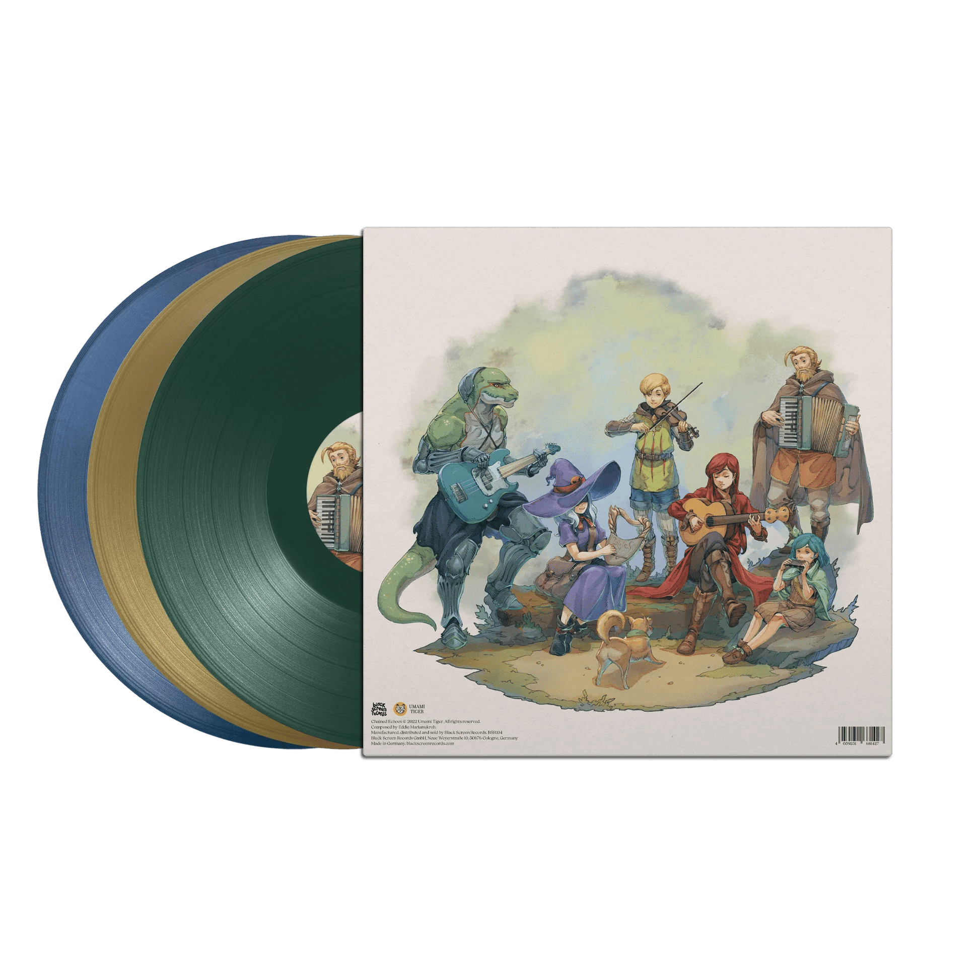 Chained Echoes Vinyl - Original Video Game Soundtrack 3xLP Vinyl Black Screen Records - Arcline Store