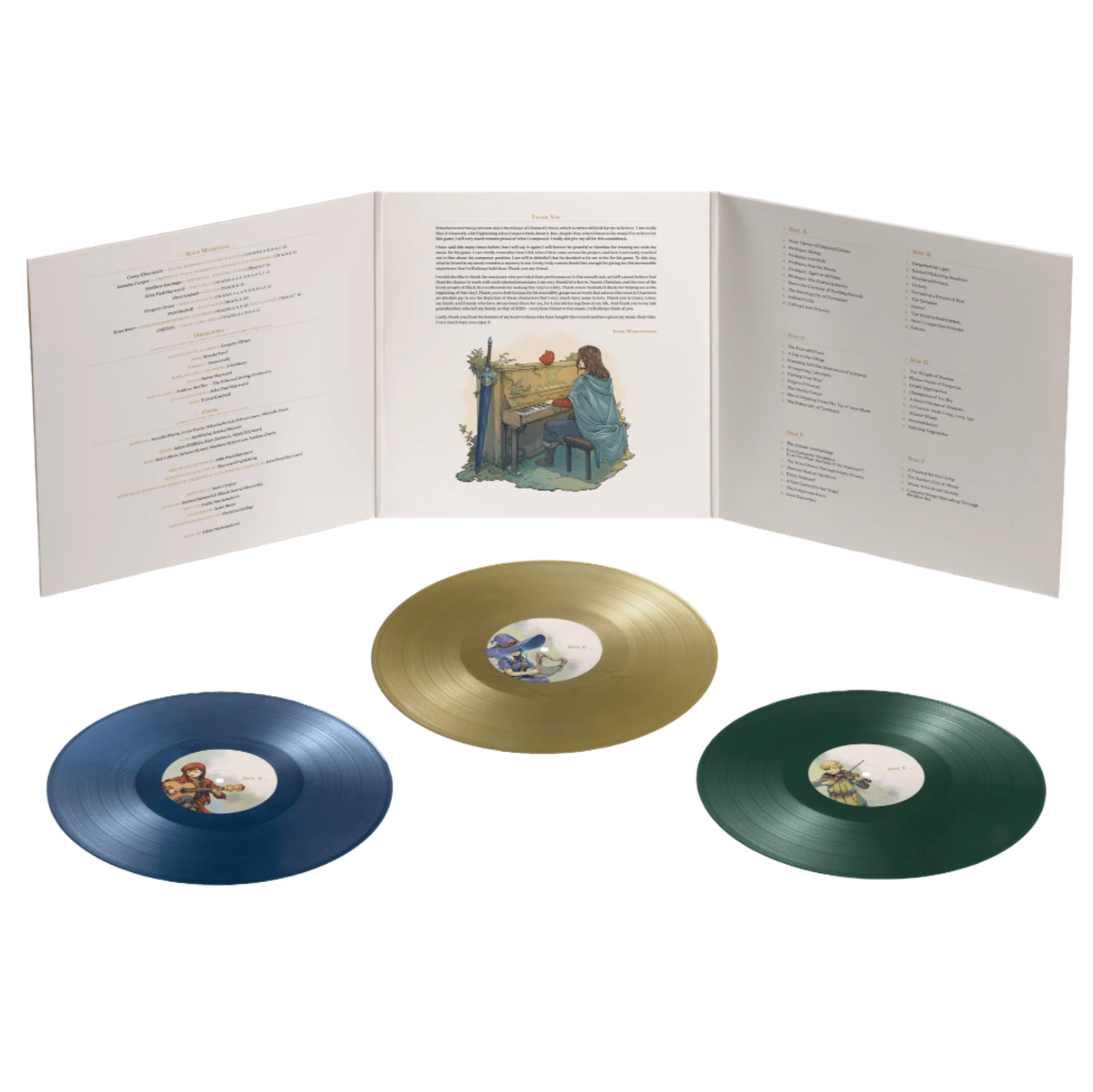 Chained Echoes Vinyl - Original Video Game Soundtrack 3xLP Vinyl Black Screen Records - Arcline Store