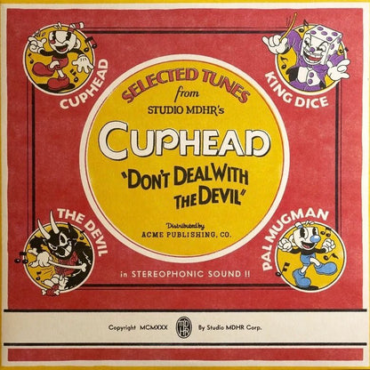 Cuphead Vinyl - Original Video Game Soundtrack 2xLP Vinyl Iam8bit - Arcline Store