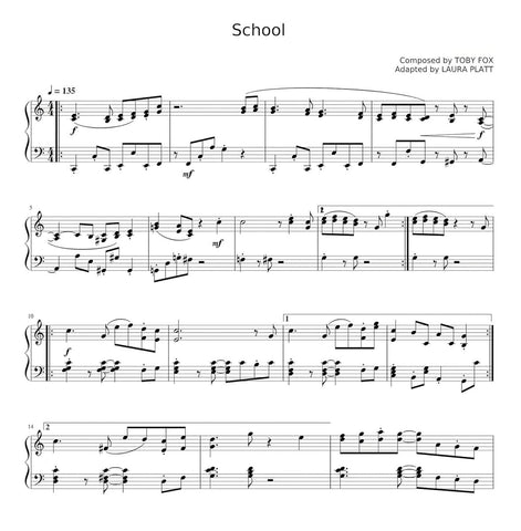 DELTARUNE Chapter 1 Piano Score - Sheet Music Book