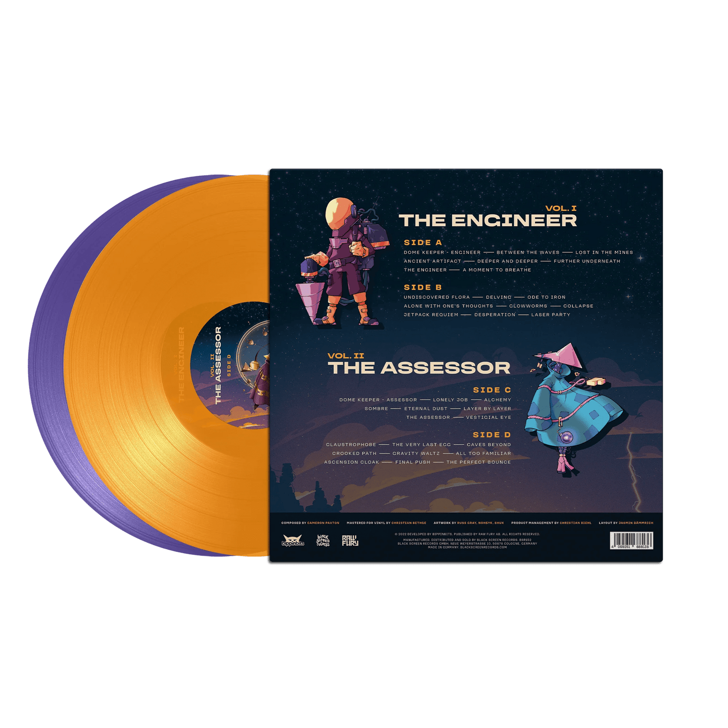 Dome Keeper Vol. 1 & 2 (Original Soundtrack) Vinyl Black Screen Records - Arcline Store