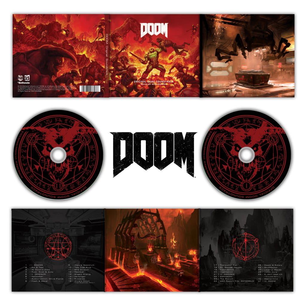 DOOM - Original Game Soundtrack 2xCD Compact Disc Laced Records - Arcline Store