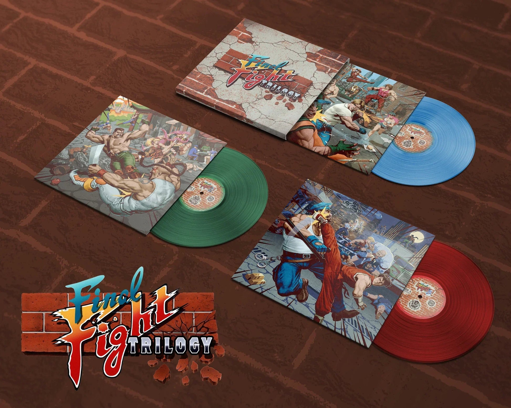 Final Fight Trilogy Vinyl - Original Video Game Soundtrack 3xLP Vinyl Mana Wave Media - Arcline Store