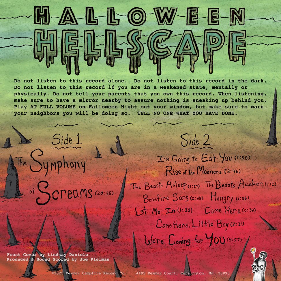 Halloween Hellscape Vinyl - Various Artists 1xLP Vinyl Dewmar Campfire Record Co. - Arcline Store