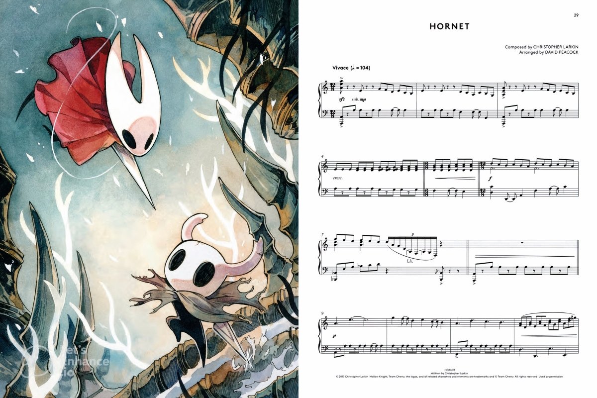 Hollow Knight Piano Collections - Sheet Music Book Sheet Music Book Materia Editions - Arcline Store