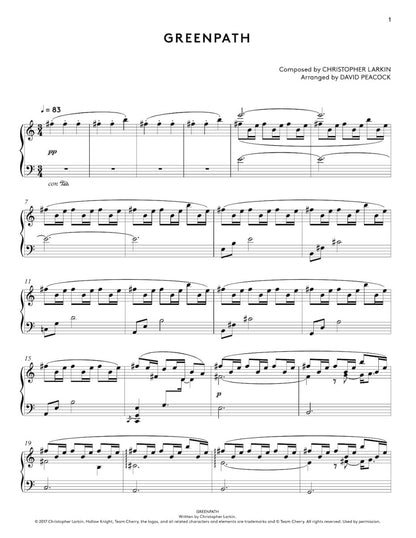 Hollow Knight Piano Collections - Sheet Music Book Sheet Music Book Materia Editions - Arcline Store