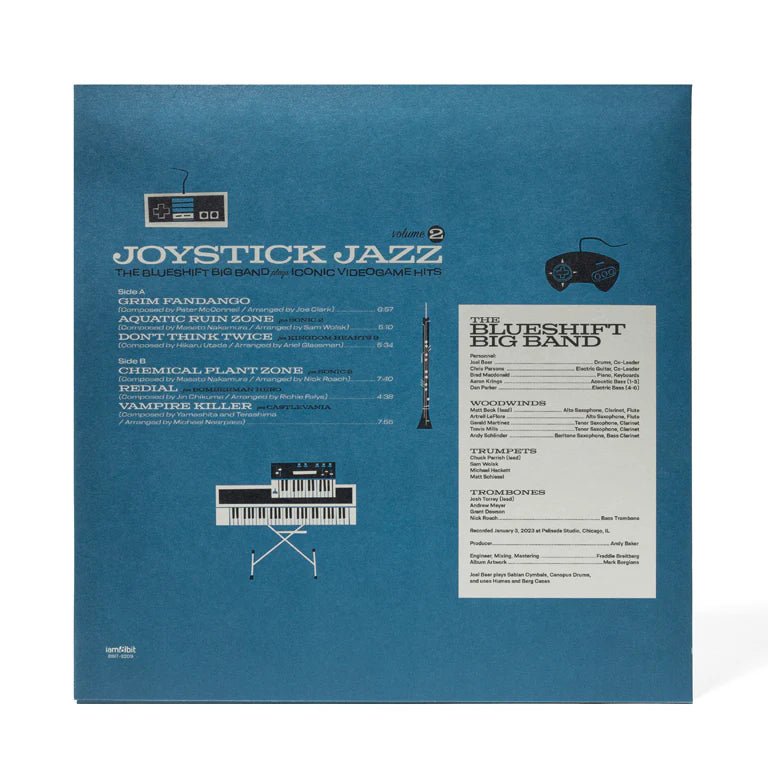 Joystick Jazz Vinyl Soundtrack Vol. 2 - The Blueshift Big Band 1xLP Vinyl iam8bit - Arcline Store