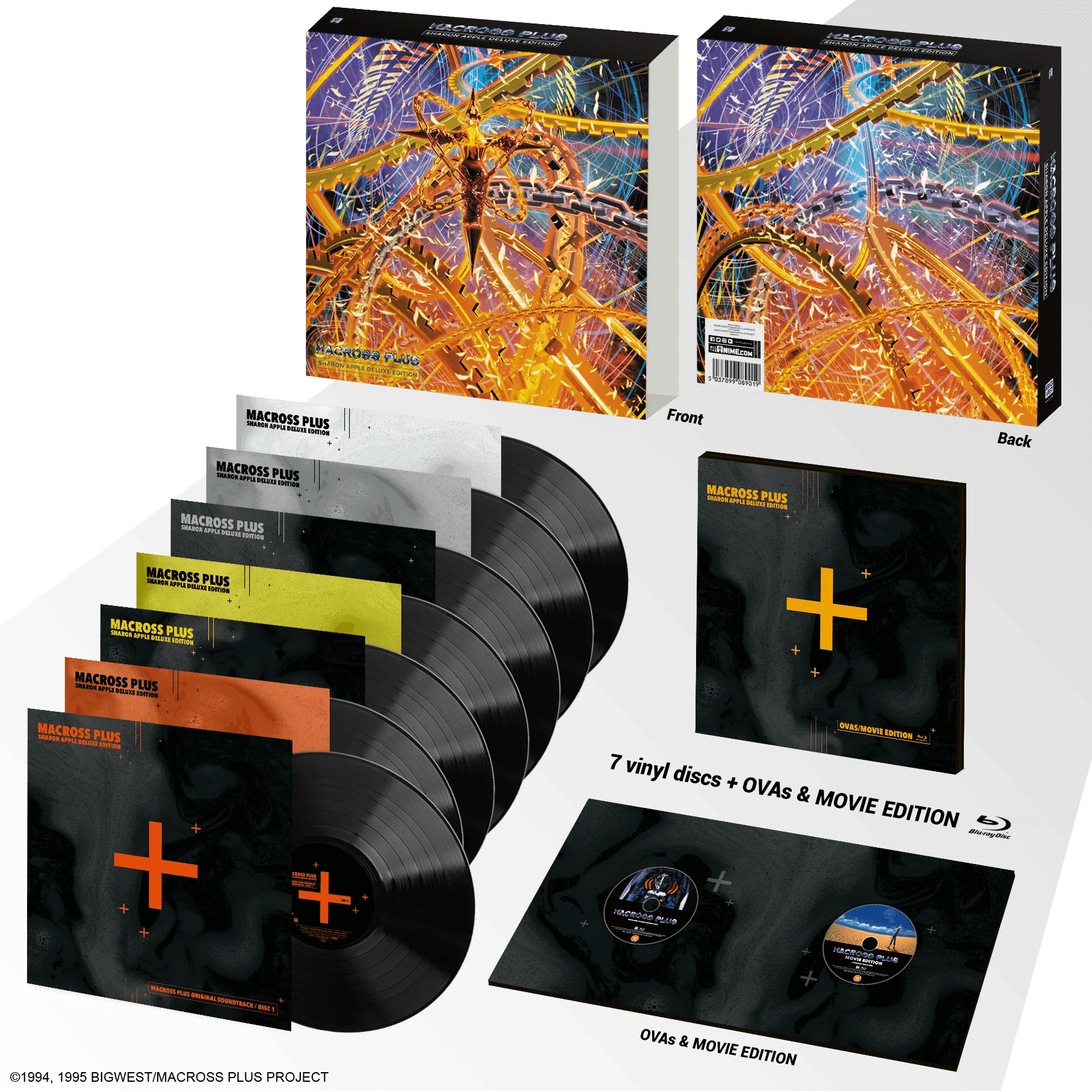 Macross Plus Vinyl - Original Anime Soundtrack 7xLP & 2xBlu - ray [Sharon Apple Deluxe Edition] Vinyl Anime Limited - Arcline Store
