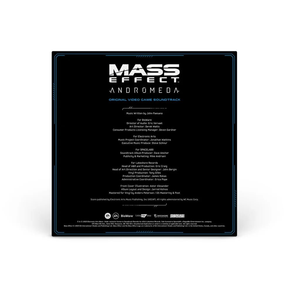 Mass Effect: Andromeda Vinyl - Original Video Game Soundtrack 3xLP Vinyl Spacelab9 - Arcline Store