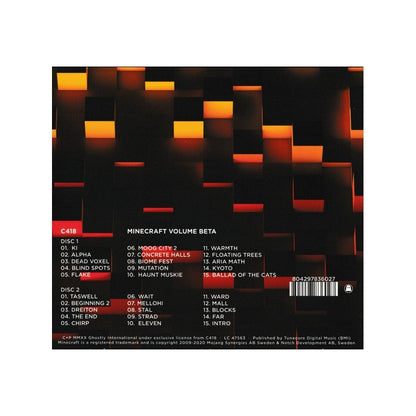 Minecraft Volume Beta (Original Soundtrack) Compact Disc Ghostly International - Arcline Store