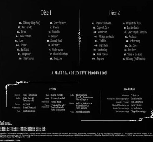Mini Concert: Music from Hollow Knight: Silksong Compact Disc Materia Collective - Arcline Store