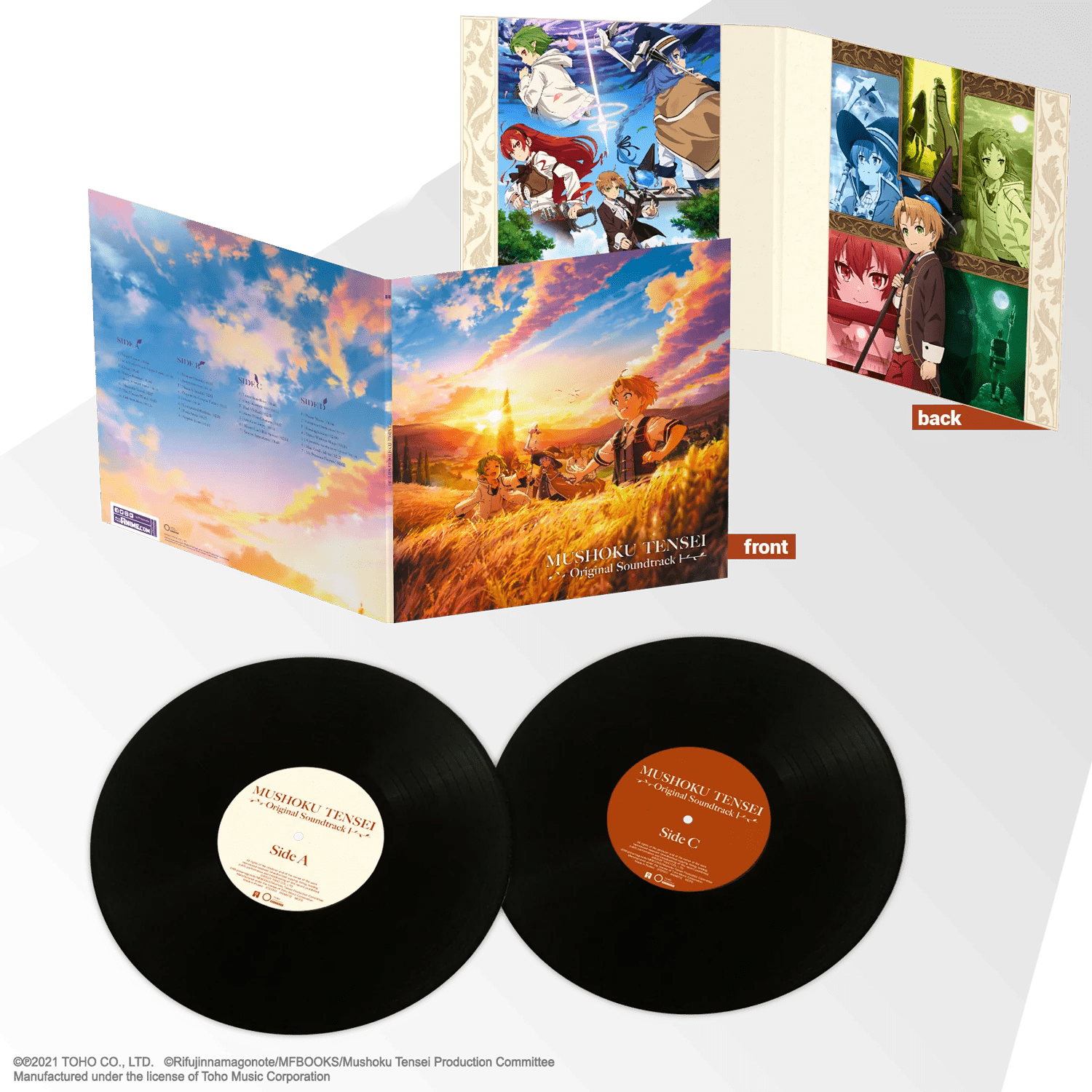 Mushoku Tensei Vinyl: Season 1 - Original Anime Soundtrack 2xLP Vinyl Anime Limited - Arcline Store