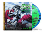 2xLP Neon Green and Blue Splatter Vinyl