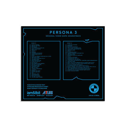 Persona 3 (Soundtrack Selections) Compact Disc iam8bit - Arcline Store