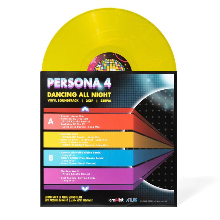 Persona 4: Dancing All Night - Original Video Game Soundtrack 2xLP Vinyl iam8bit - Arcline Store