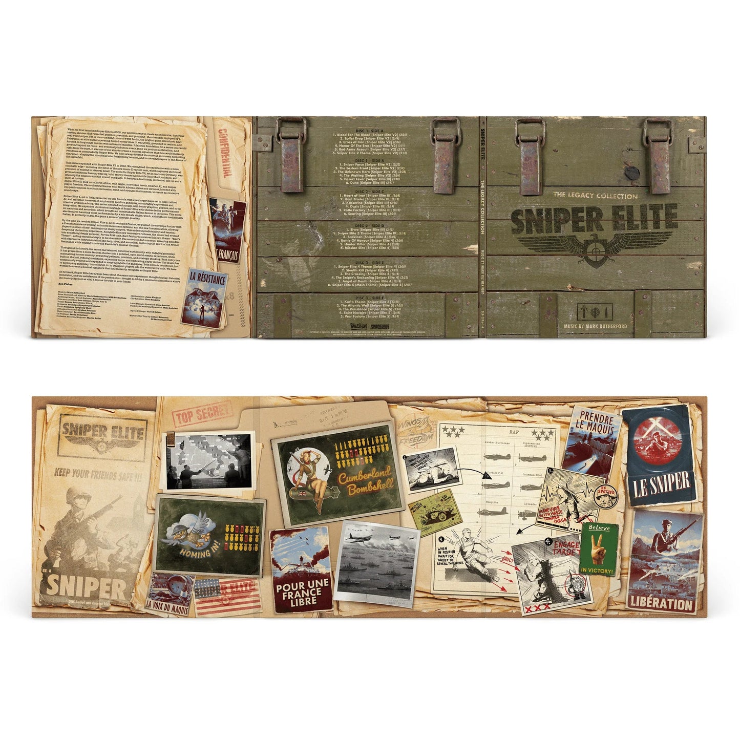 Sniper Elite: The Legacy Collection (Original Soundtrack) Vinyl Spacelab9 - Arcline Store