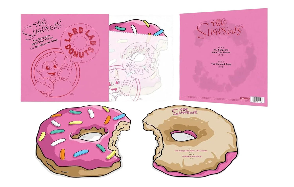 The Simpsons: Main Title Theme / The Monorail Song Vinyl Hollywood Records - Arcline Store