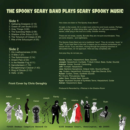 The Spooky Scary Band – The Spooky Scary Band Plays Scary Spooky Music Vinyl 1xLP Vinyl Dewmar Campfire Record Co. - Arcline Store
