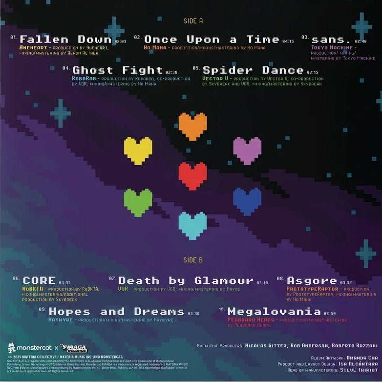 UNDERTALE: 10th Anniversary Remixes Vinyl Firaga Records - Arcline Store
