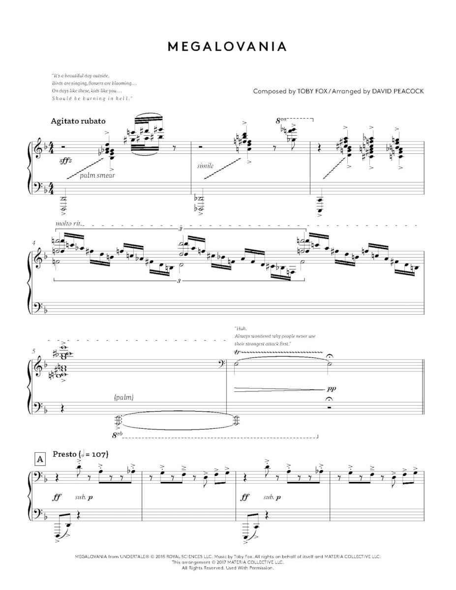 Undertale Piano Collections - Sheet Music Book Sheet Music Book Materia Editions - Arcline Store