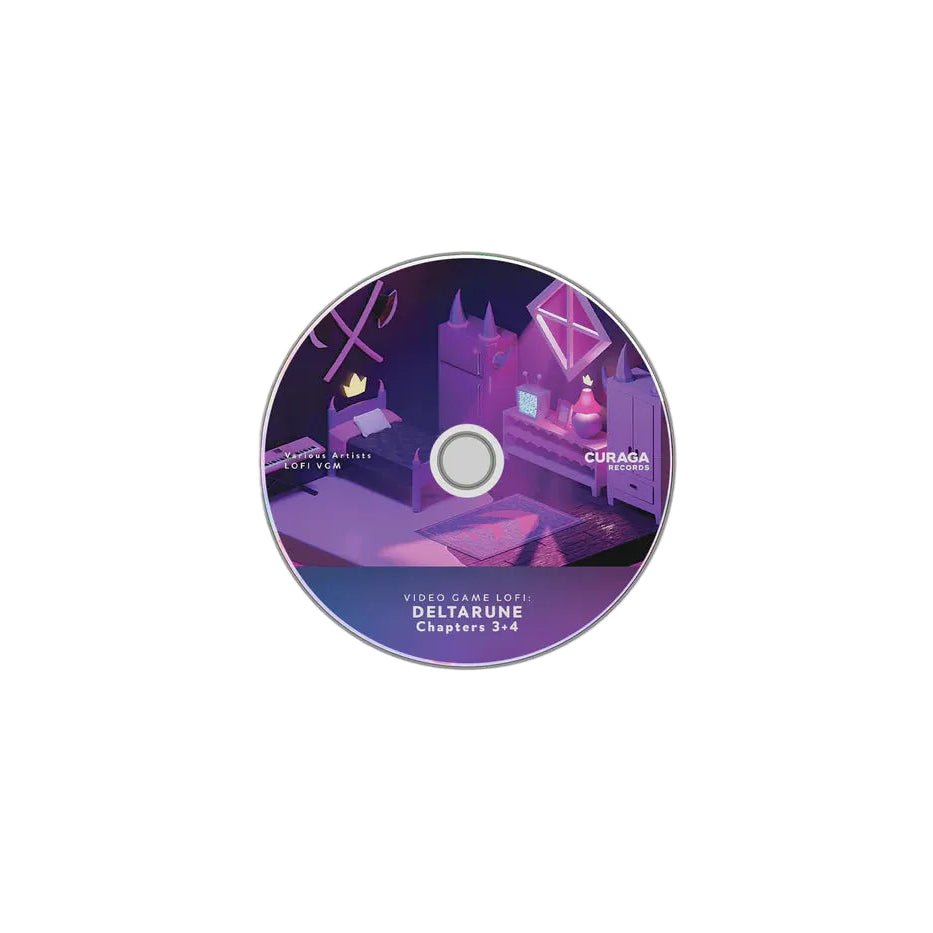Video Game LoFi: DELTARUNE Chapters 3+4 - Various Artists 1xCD Compact Disc Curaga Records - Arcline Store