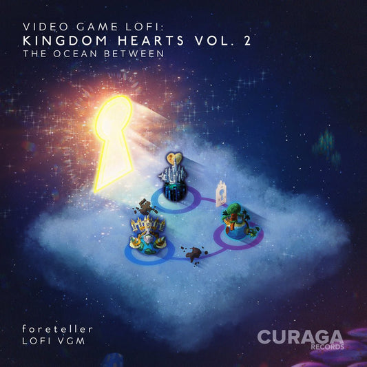 Video Game LoFi: KINGDOM HEARTS, Vol. 2 - The Ocean Between - foreteller 1xLP Vinyl Curaga Records - Arcline Store