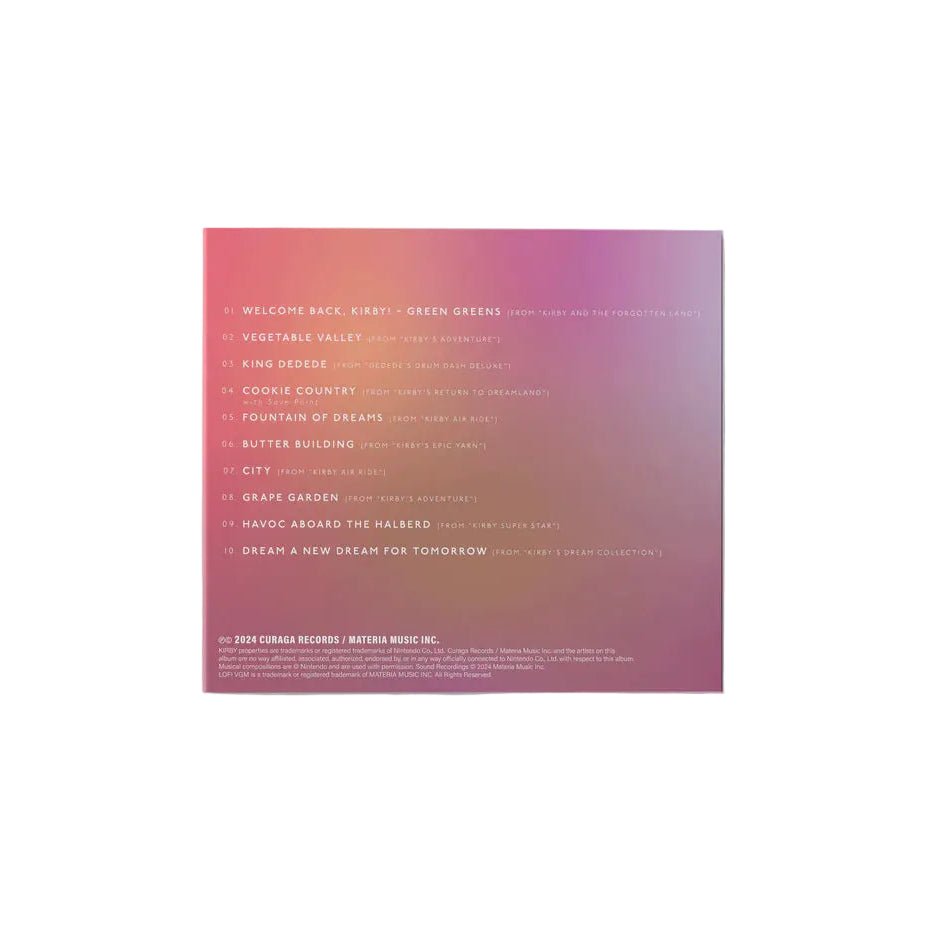 Video Game LoFi: Kirby - Besso0 & GlitchxCity 1xCD Compact Disc Curaga Records - Arcline Store