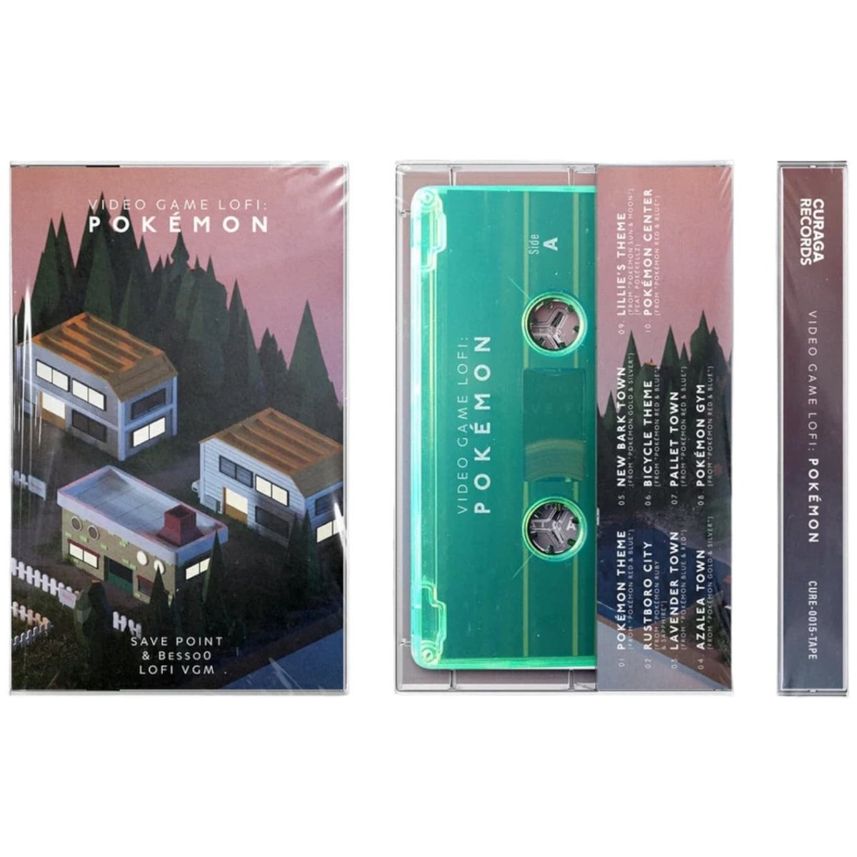 Video Game LoFi: Pokémon - Besso0 & Save Point 1xTape Cassette Tape Curaga Records - Arcline Store